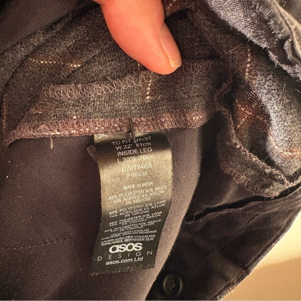 ASOS Wool Blend Slacks - Picture 2 of 10